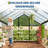 6×8 ft or 6×10 ft Walk-In Greenhouse with Polycarbonate Panels and Aluminum Frame, Outdoor Garden Planting Greenhouse with Roof Vent-121544018-121544023