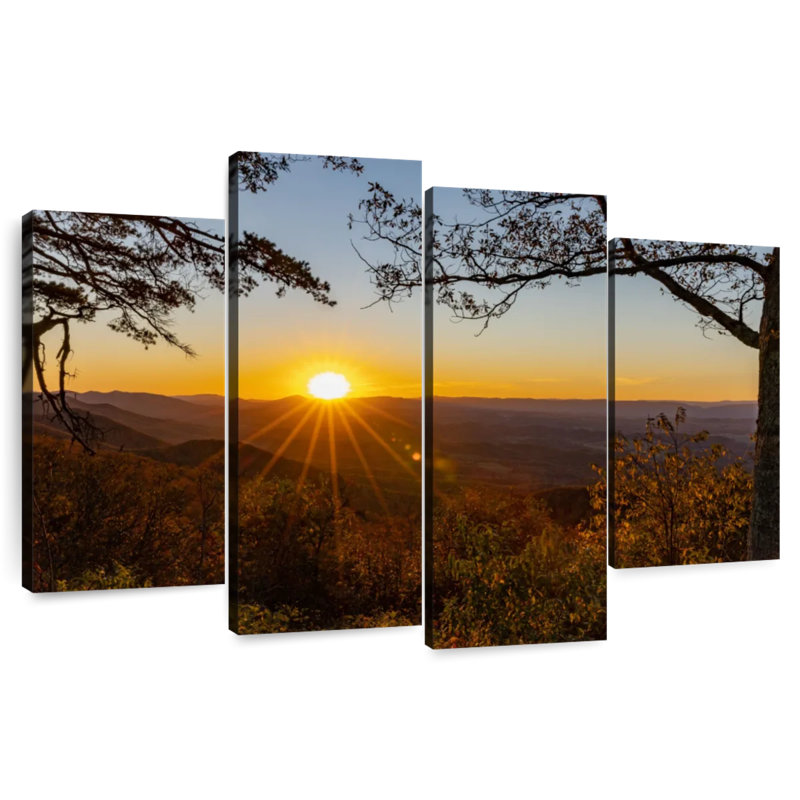 Alvord Blue Ridge Parkway At Sunset, 48" H x 75" W