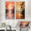 «Golden Sunrise Silhouetted I», 2 pièces-1720372473-1720372475