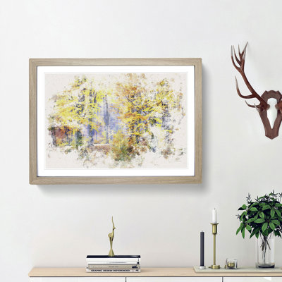Forest in the Fall - Picture Frame Painting Print