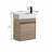 Woodview 18.11 '' Single Bathroom Vanity with Manufactured Wood Top