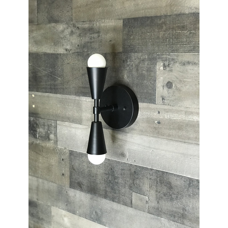 Caputo Armed Sconce, Matte Black