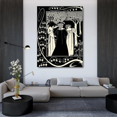 Art d'Astoria Grand Beardsley, toile tendue Aubrey, Morte D'Arthur, 1893 - Sir Lancelot 1, 67614