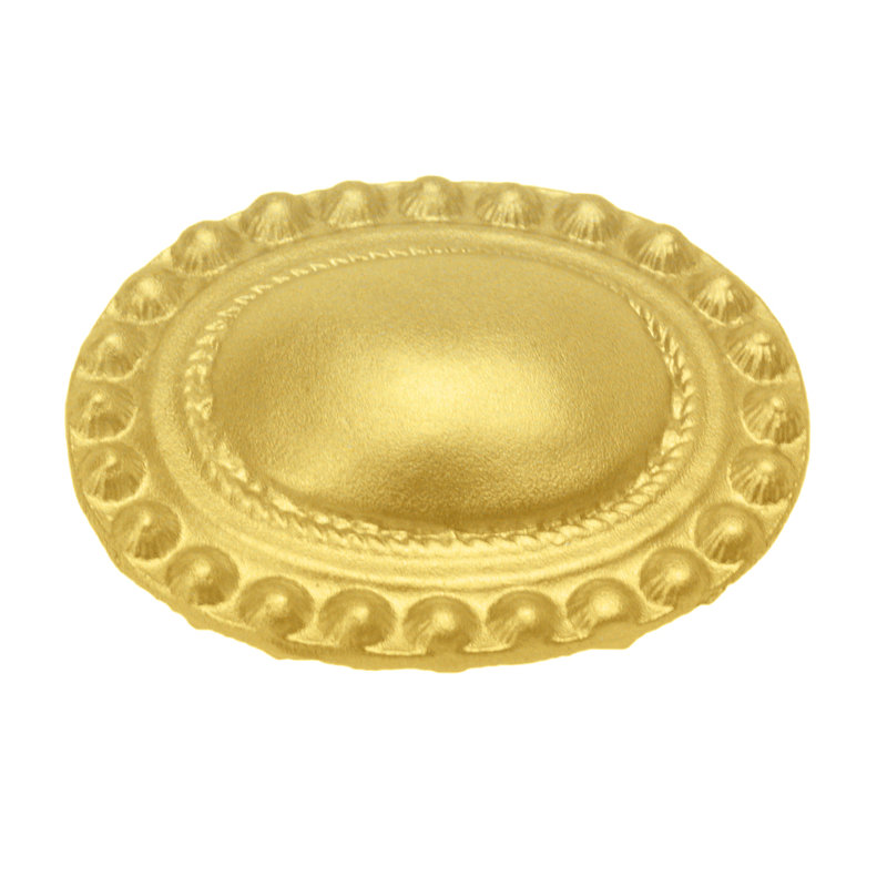 Concho large knob w/ flared footin Gilded Mercury