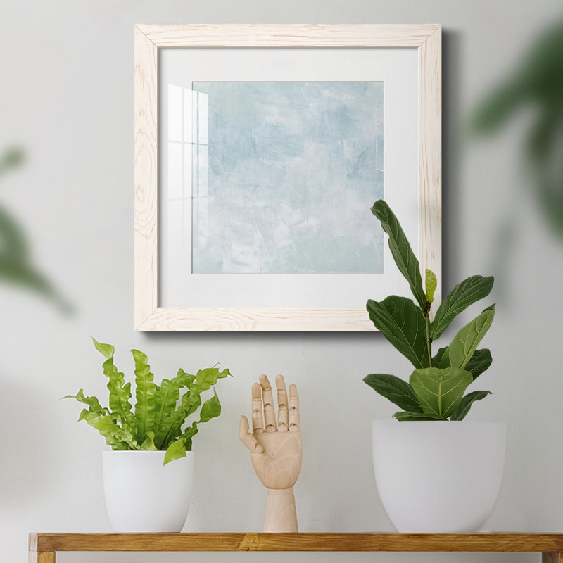 «Drifting Blue II», reproduction encadrée de qualité supérieure - prête à être accrochée, H 31,5 po x l 31,5 po x P 1,5 po