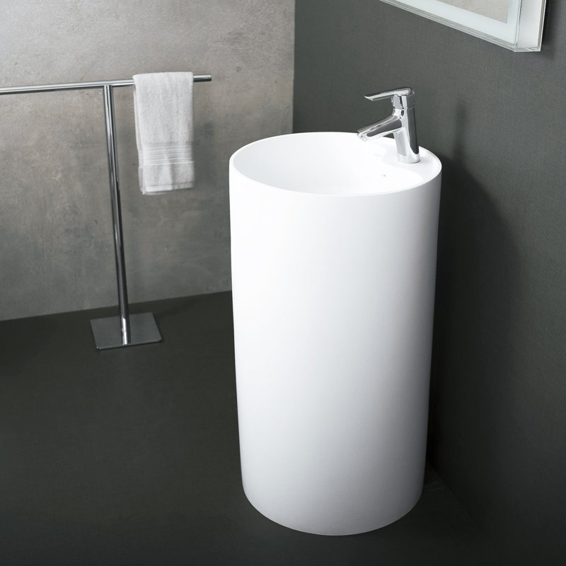 DAX 17.5'' Matte White Bathroom Sink