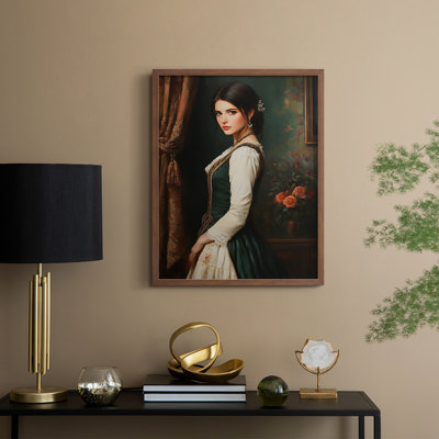 WOMEN Series CCXX Framed Print - Solid Wood
