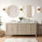 Kristene Round Metal Wall Mirror for Bathroom Bedroom Vanity Home Decoration-648018104-648018110