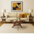 3-Piece Mid Century Modern Living Room Wood Table Set With Triangular Tops & Sculptural Bases-116648732