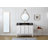 Corianne 48 Inch Freestanding White Single Sink Bathroom Vanity Set With Black Stone Top