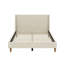 Lit plateforme tapissier sans sommier