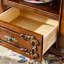 Retro High-end Carved Storage Dining Table-1149481979