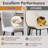Bar Stools Set of 4,Counter Height Bar Stools with Back,Modern Faux Leather Kitchen Stools-899347617-899347630