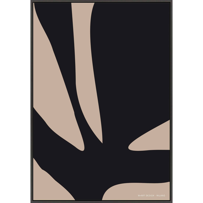 Organic Abstraction 2 Print by Romina Gadler, 20" H x 14" W x 1.25" D, Black Framed Canvas
