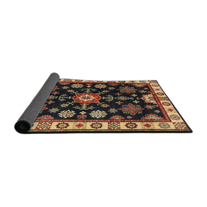 Tapis bleu marine oriental, Rond 6 pi
