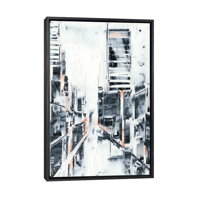 «Sunset Réfraction II» par Ethan Harper - reproduction d'art, H 40 po x l 26 po x P 1,5 po, Toile avec cadre noir patiné