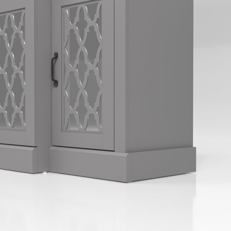 Buffet 60,7 po Chessani, Gris froid