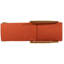 Chaise en bois avec housse orange élégante - Rehaussez votre décor extérieur, les coussins orange, à position réglable et microbiens Remarque: Ceci est uniquement à des fins descriptives-498744825