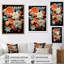 «Funky Foliage Vibrant Flowers On», reproduction sur toile encadrée-1293668487-1293668529