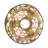 8" Wide Tiffany Rosebush Flushmount