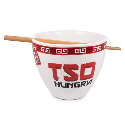 Gwendell Bowl Bop Tso Hungry Japanese Dinnerware Set | 16-ounce Ramen Bowl, Chopsticks