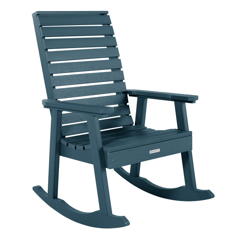 Chaise berçante en plastique Midwest, Bleu Nantucket