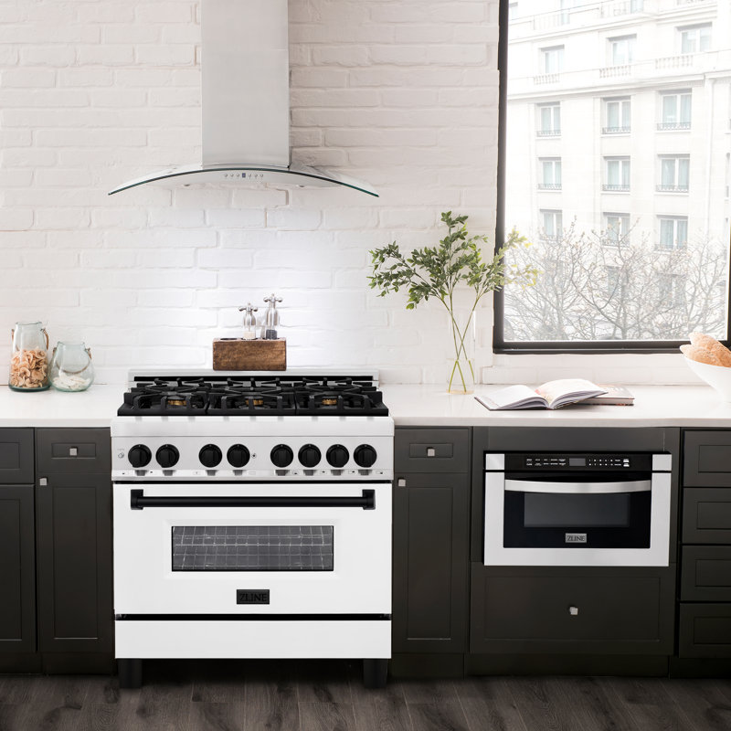 ZLINE Autograph 36" Legacy Dual Fuel Range w/ 6 Burners, Matte Black Stainless Steel