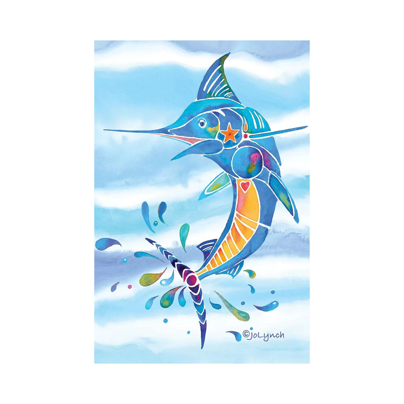 Marlin Fishing by Jo Lynch - Wrapped Canvas Gallery-Wrapped Canvas Giclée, 30.48cm H x 20.32cm W