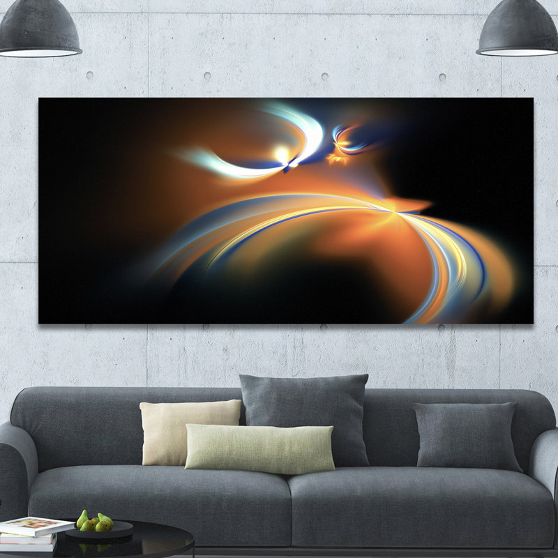 « brun flottant », reproduction d’impression sur toile, H 28 po x l 60 po x p 1,5 po
