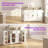 4-Door, 1-Drawer Buffet Cabinet With Adjustable Shelves & Hanging Rod-129059942