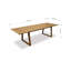 Table de salle à manger d'extérieur extensible en bois de teck rectangulaire | 100% bois de teck certifié FSC