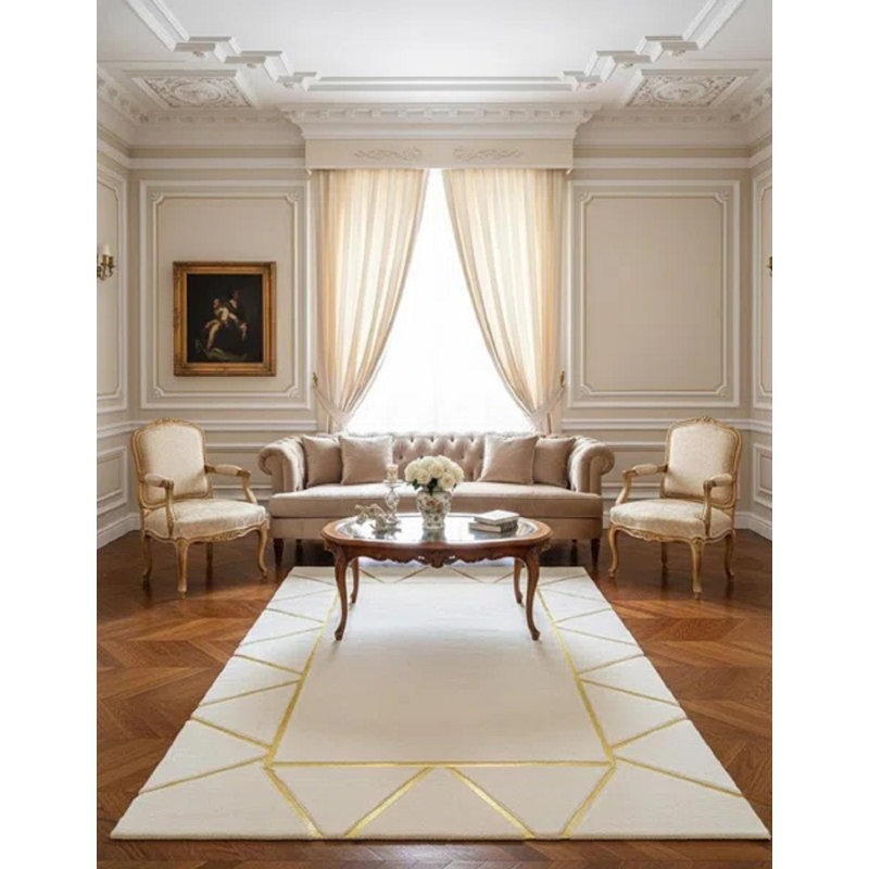 Tapis blanc en peluche, tapis en fausse fourrure, taille personnalisée disponible, Rectangulaire 8 pi x 10 pi