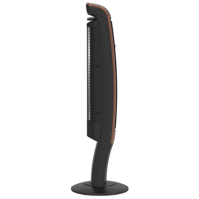 Lasko 42" Black and Woodgrain Bluetooth Oscillating Tower Fan