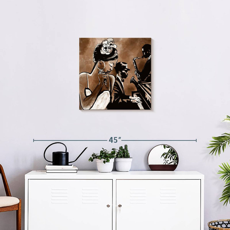 Abarca Jazz Band, 20" H x 20" W
