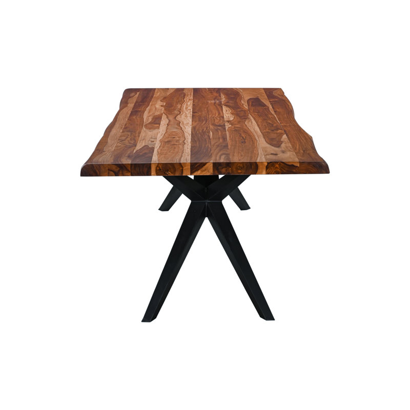 Rosewood Rectangular Dining Table, 30"H x 94"L x 42"W, Brown Wood