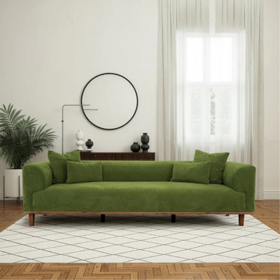 Richardson Green Velvet Sofa