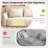Boneless U Shaped Modern Modular Sectional Curved Sofa with Ottoman, Minimalist Style Comfy Cloud Couch for Living Room Apartment, No Assembly Required Boneless Couches-1051966446-1051966420-1051966447