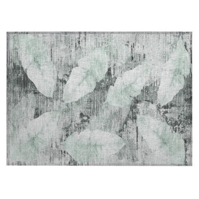 Machine Washable Indoor/Outdoor Arline ACN2172 Floral Rug