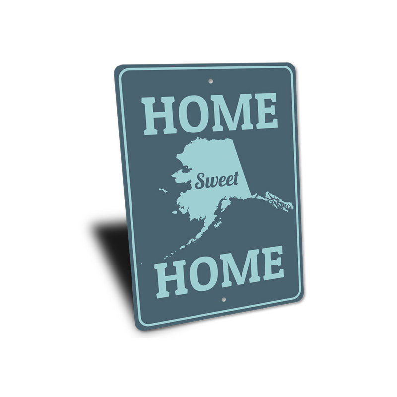 Panneau Home Sweet Home Alaska, H 14 po x l 10 po x P 0,04 po