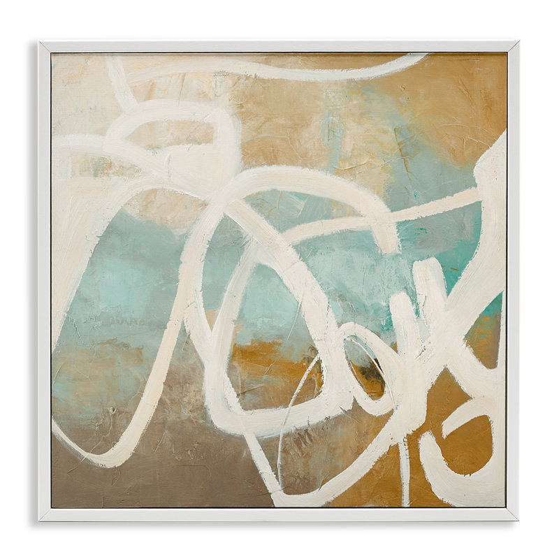  «Neutral Design With Squiggle», estampe numérique de Design Fabrikken, H 12 po x l 12 po
