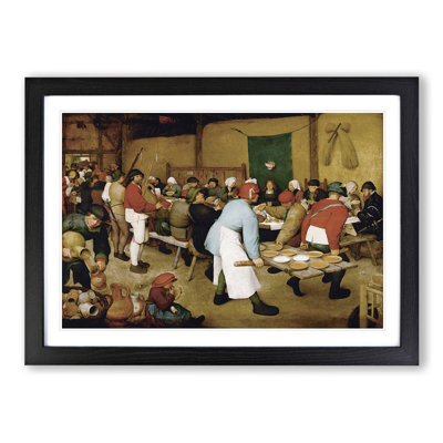 Wedding by Pieter Bruegel the Elder - Picture Frame Painting