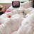 Cartoon Bowknot Comforter Set Pink Bow Tie Knot On White Princess Bedding Set Soft Home Cozy And Breathable Comforter Set-118698356