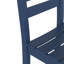 Ensemble de 2 chaises d'extérieur bleu marine: PEHD solide et résistant aux intempéries-1399699364