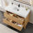 Abbie 48" Single Bathroom Vanity in Weathered Fir with White Artificial Stone Integrated Sink without Mirror