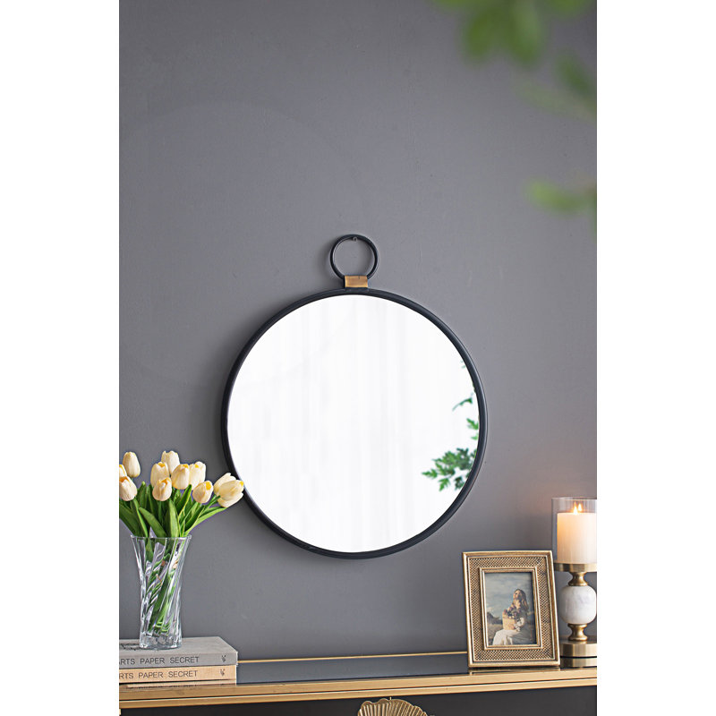 Wall Mirror, Contemporary Minimalist Accent Mirror