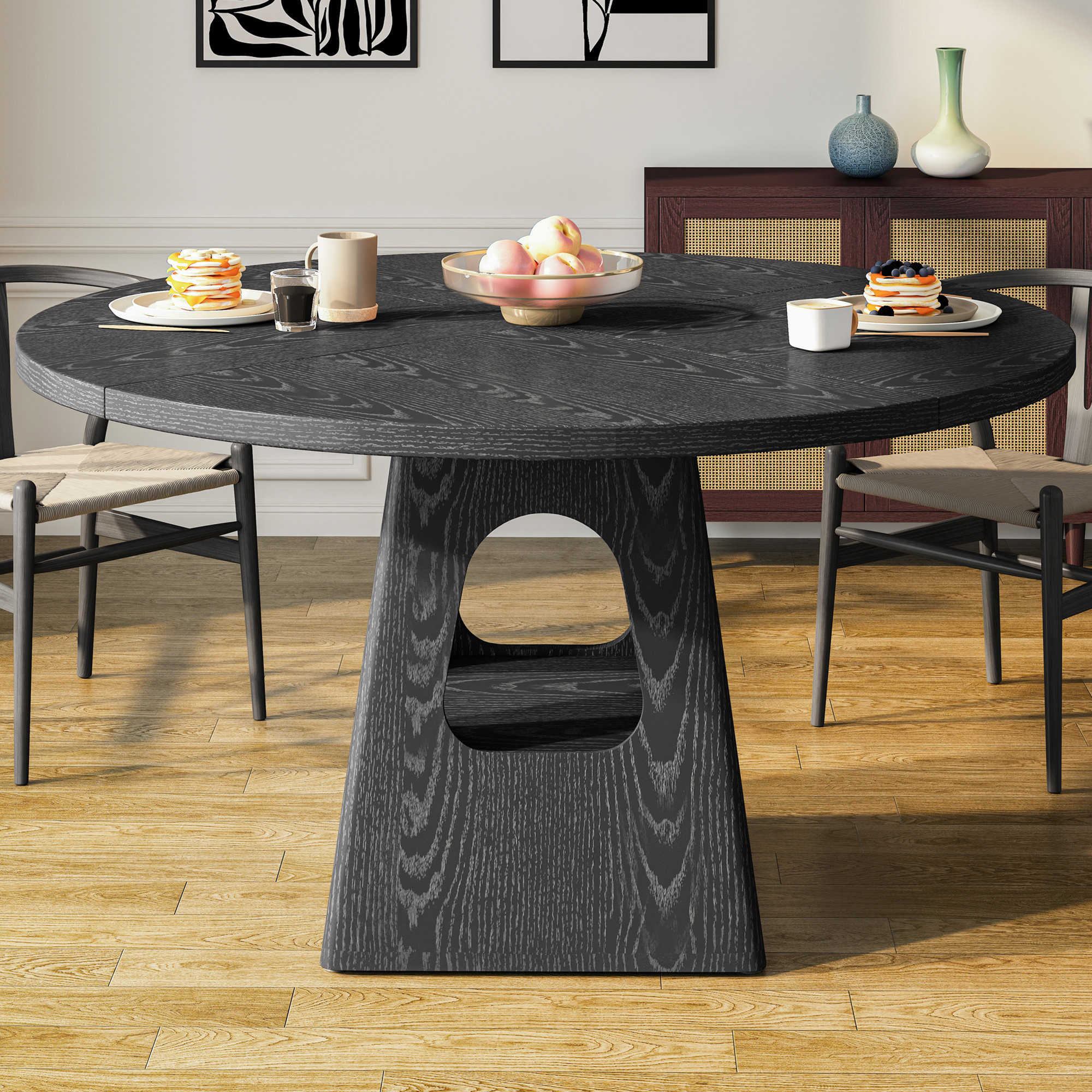 One Allium Way Table de salle à manger ronde - Wayfair Canada