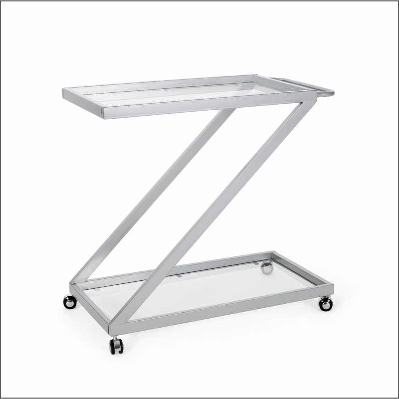 Stylish and Functional Bar Cart with Sturdy Construction for Entertaining