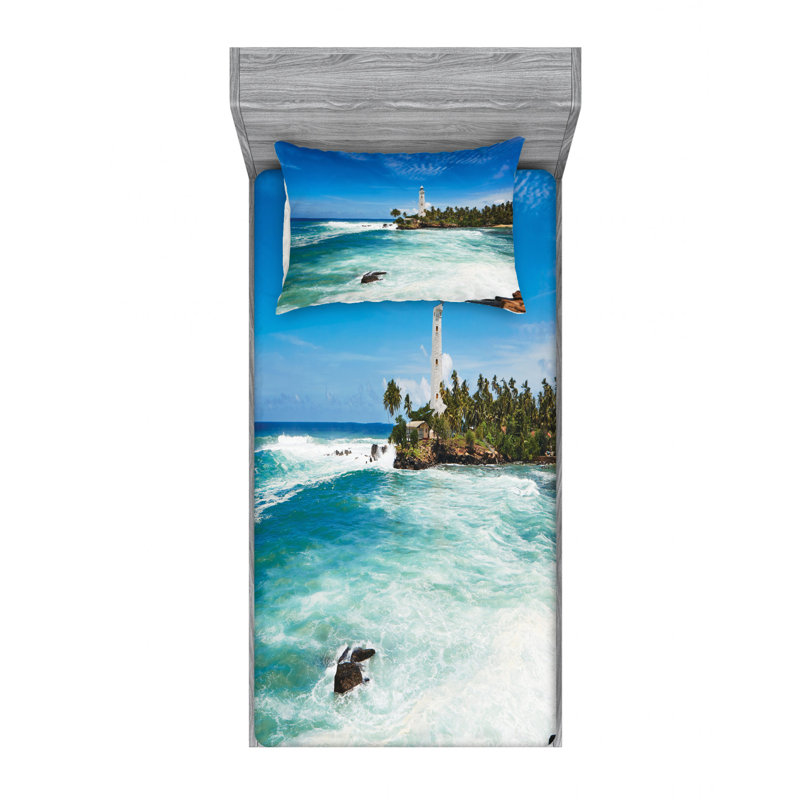 Lighthouse Microfiber Sheet Set, Twin XL Sheet Set with Fitted Sheet