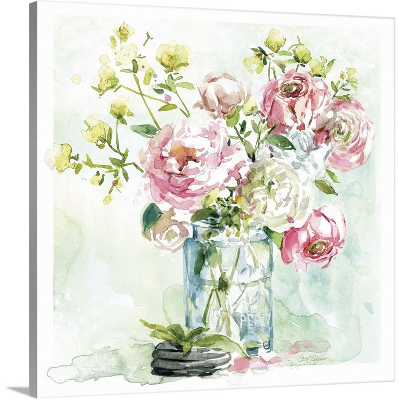 Asbury Garden Belle Bouquet I - reproduction d'art sur toile, H 24 po x l 24 po x P 1,25 po, Toile tendue