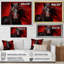 Red Black Horse Vibrant Red Equine II - Animals Wall Art Prints-1091684549-1091684558
